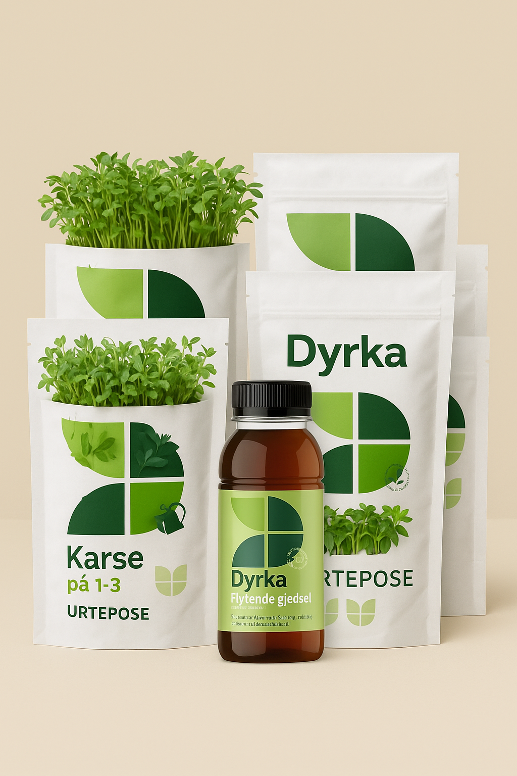 6 urteposer + 200ml flytende gjødsel